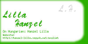 lilla hanzel business card